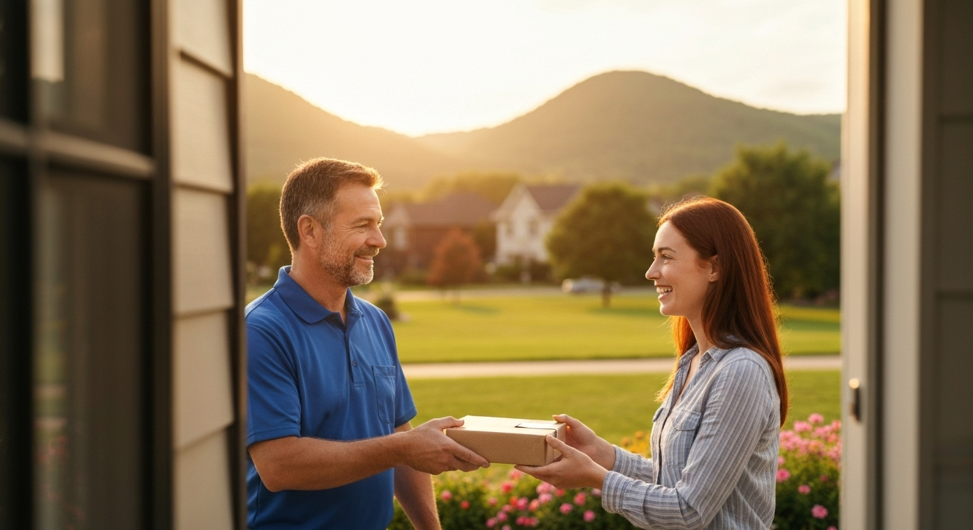 THC delivery at suburban home